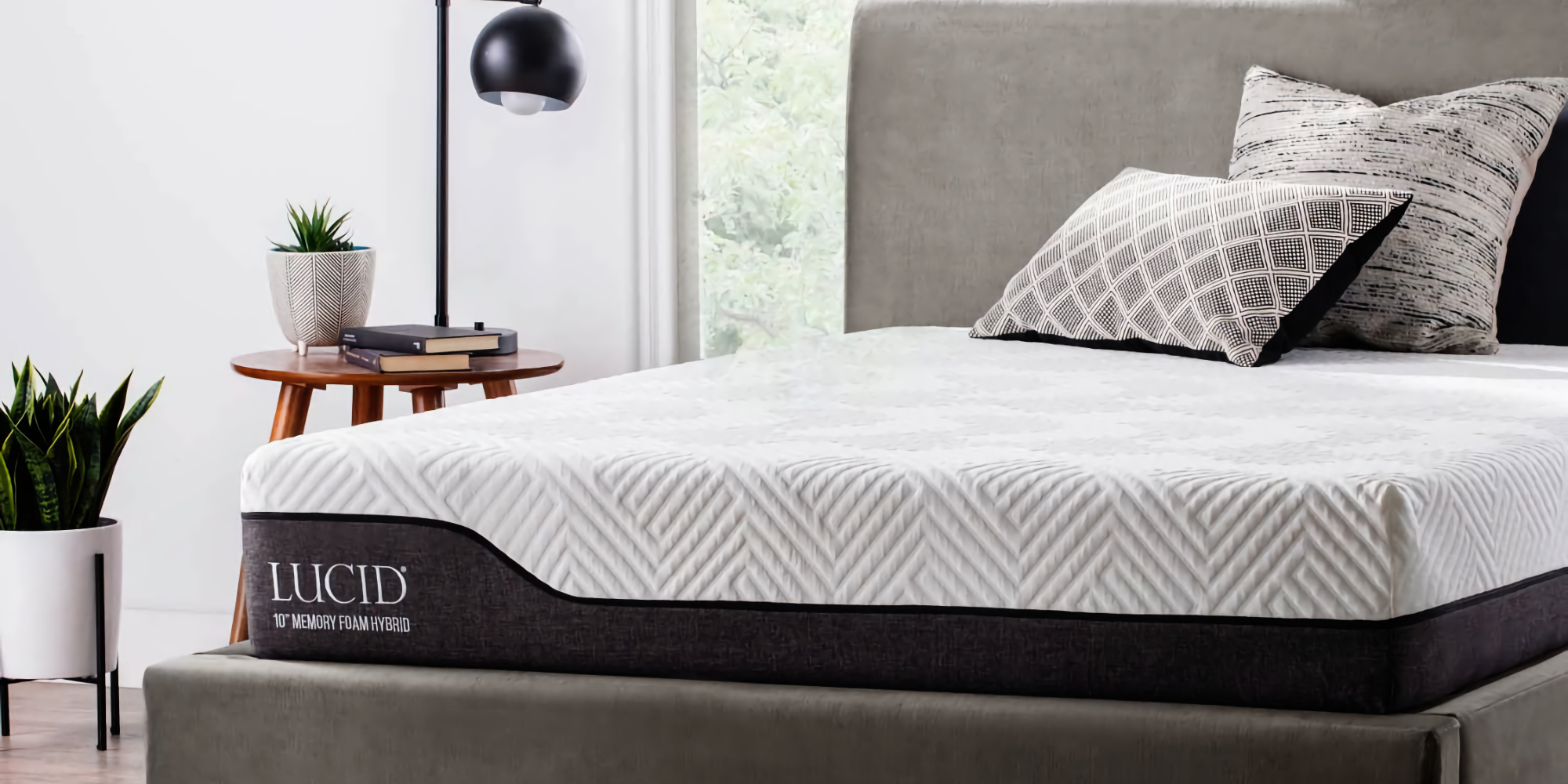 lucid 12 inch california king hybrid mattress
