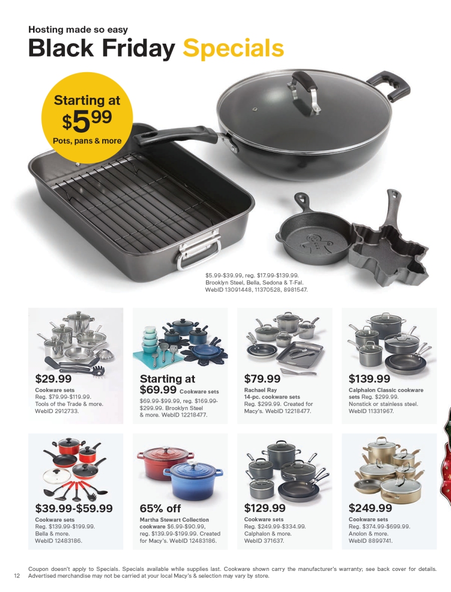 Macy's black friday store cookware