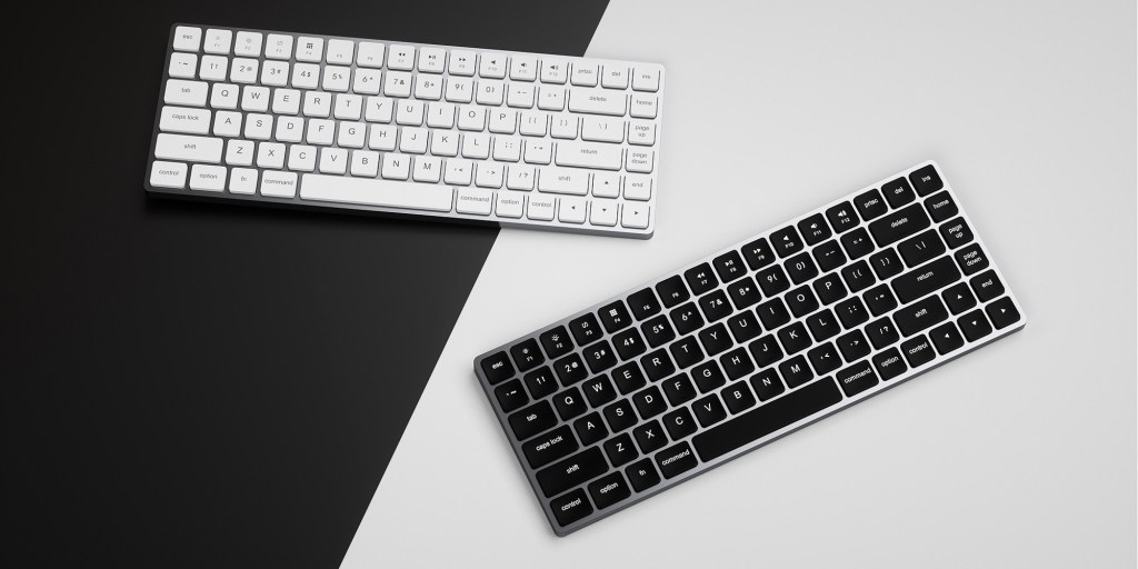The keyboard comes in macOS and Windows layouts with either white or black keycaps. 