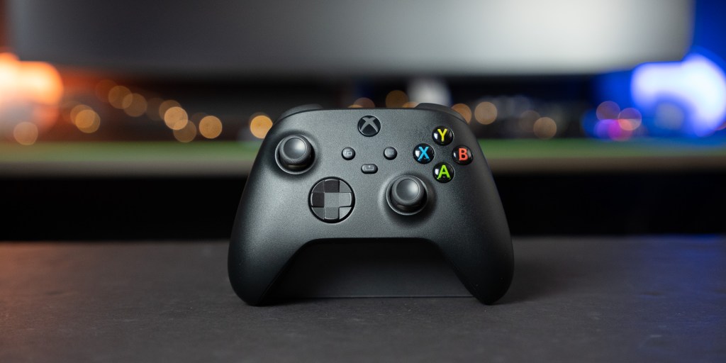 The standard Xbox wireless controller.