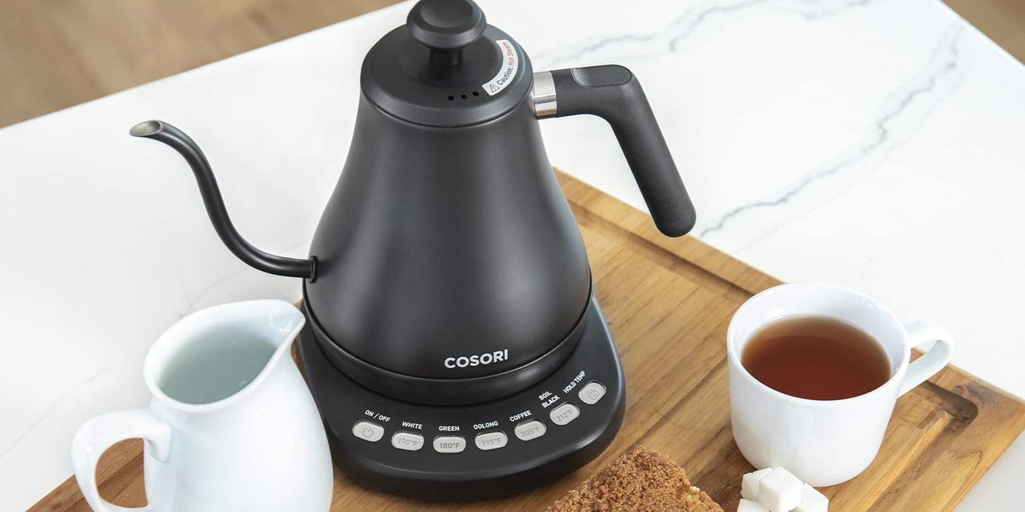 COSORI's variable temperature gooseneck kettle helps you achieve the