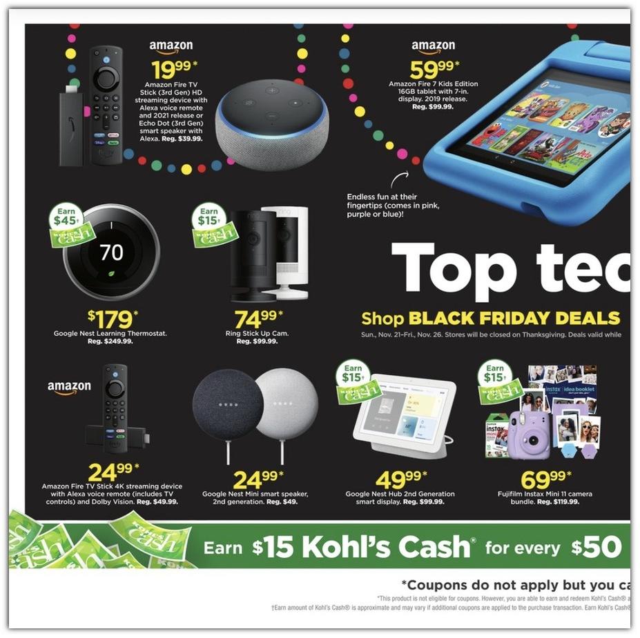 Kohl's Black Friday Ad Breaks Cover With Fantastic Deals On Google Home  Hub, Xbox One X, Echo Dot