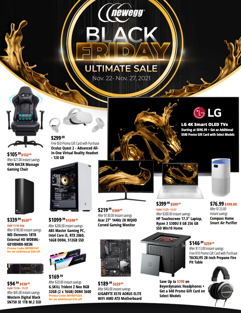 newegg black friday desktop