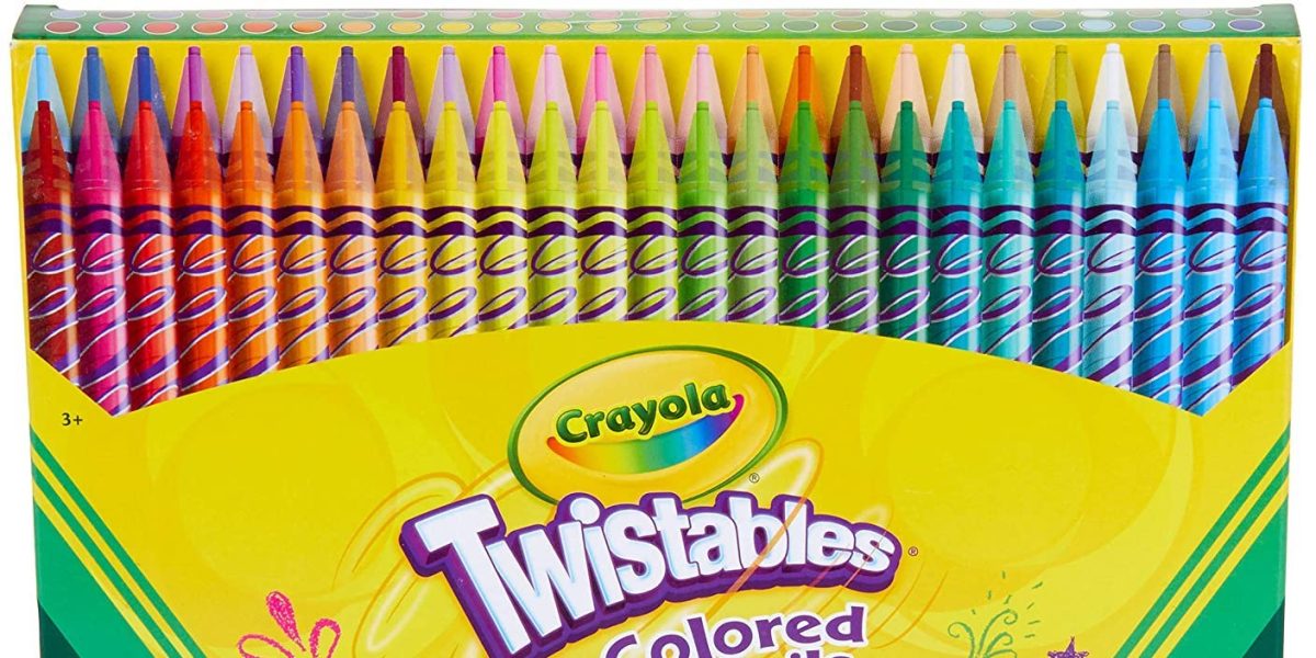 Crayola Twistables Colored Pencils, Always Sharp, Art Tools, 12