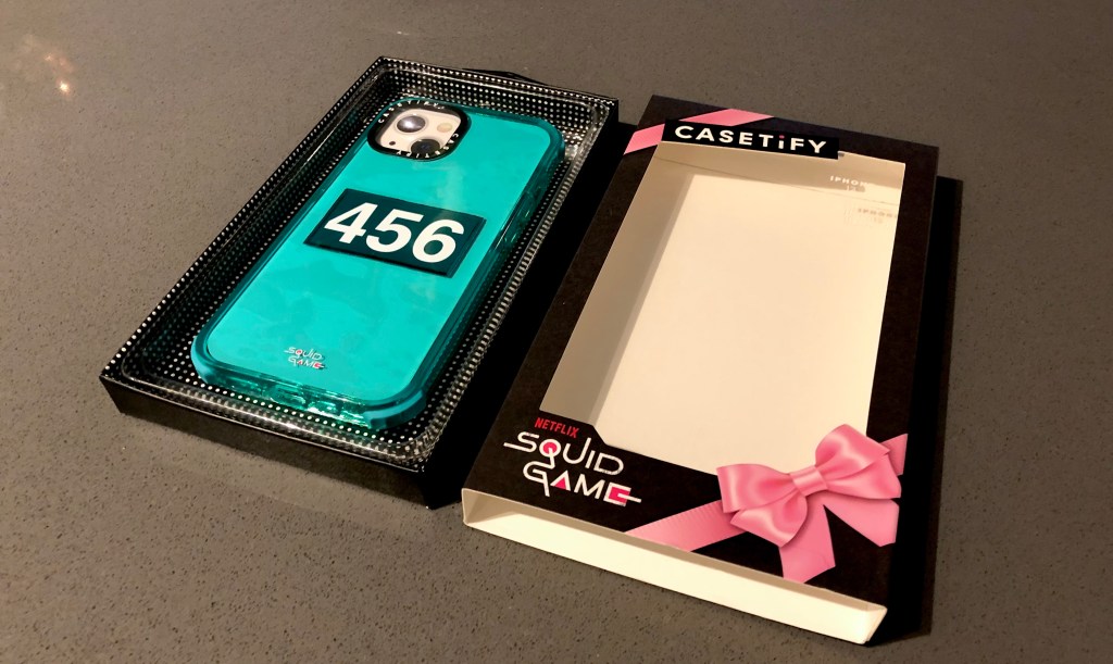 CASETiFY Player Custom Number Squid Game iPhone case package