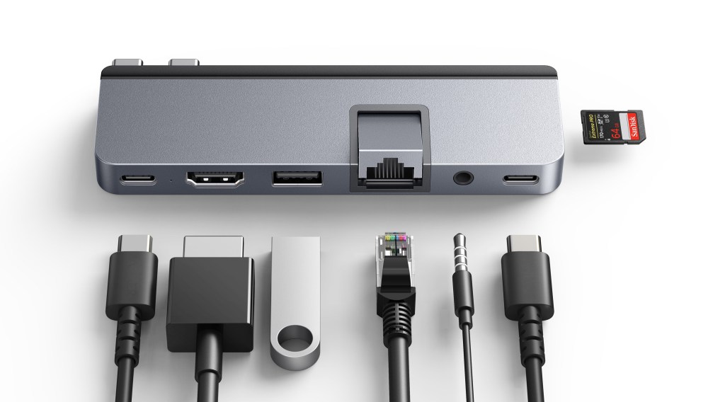 HyperDrive DUO PRO-USB-C Hub for MacBook connectivity