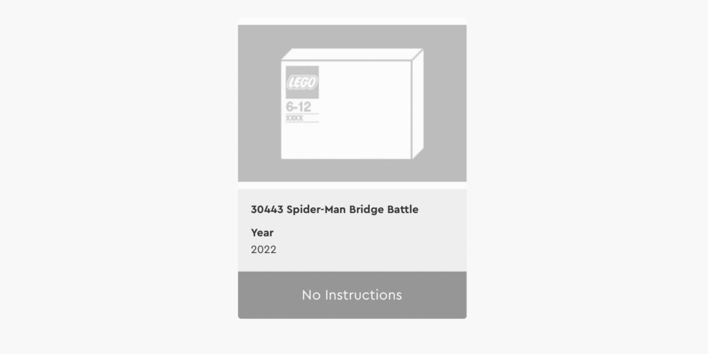 LEGO Spider-Man Bridge Battle 30443 2022