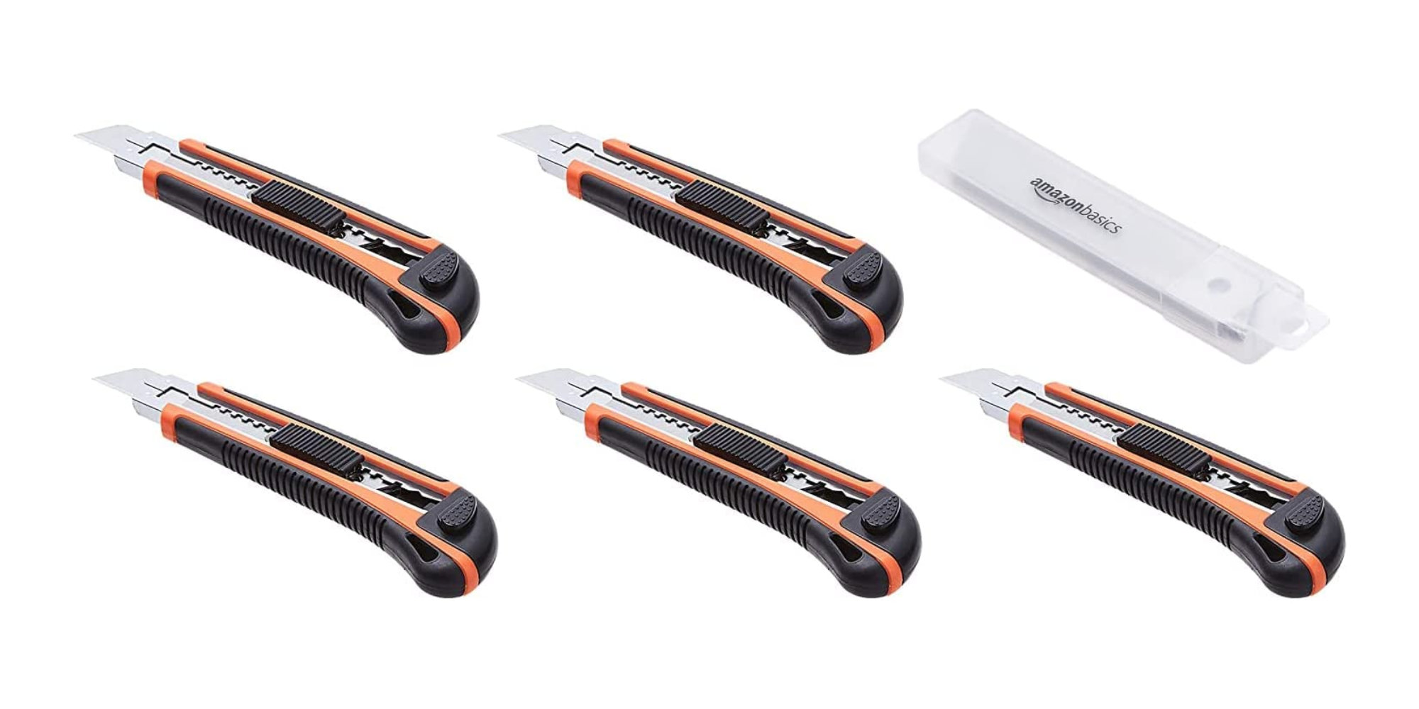 It's hard to beat five Amazon Basics Utility Knives with 25 blades at
