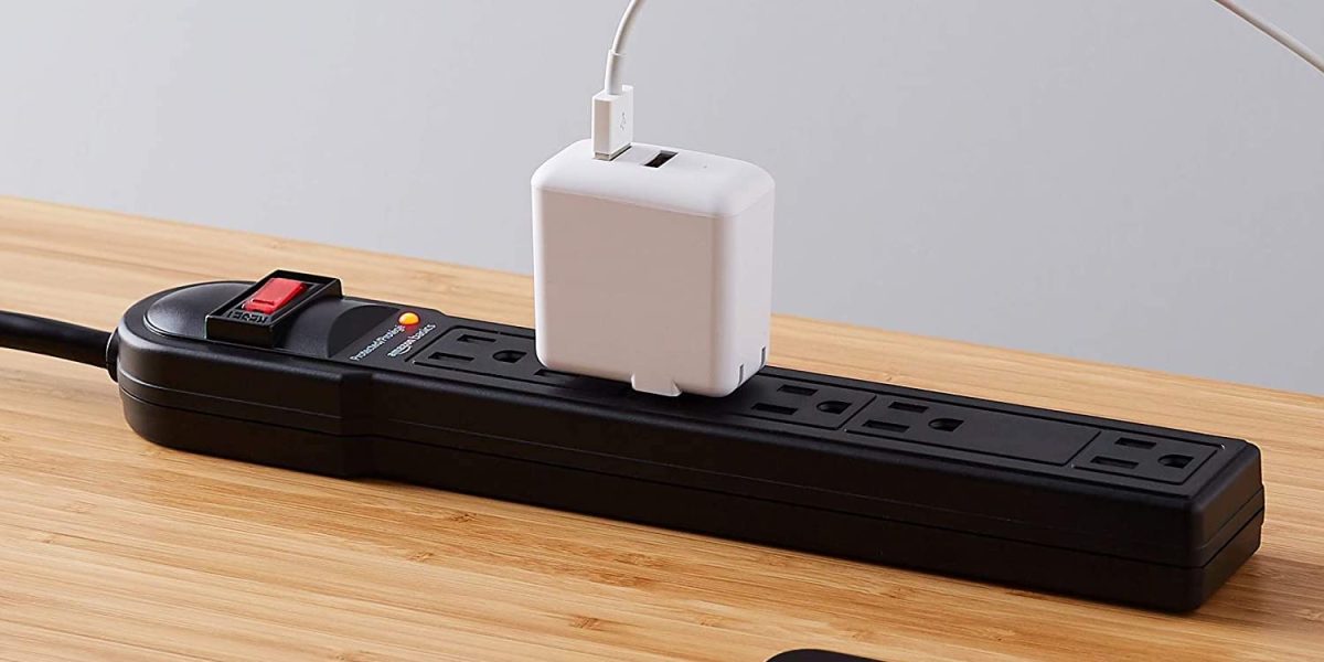 Amazon Basics 6-Outlet Surge Protector Power Cord Strips