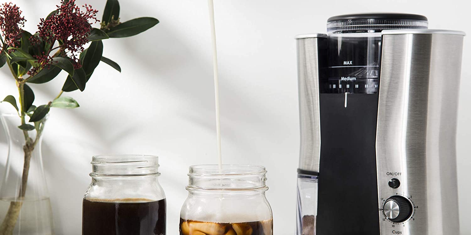 Save 61 on the regularly 100 Brim Conical Burr Coffee Grinder at 38.