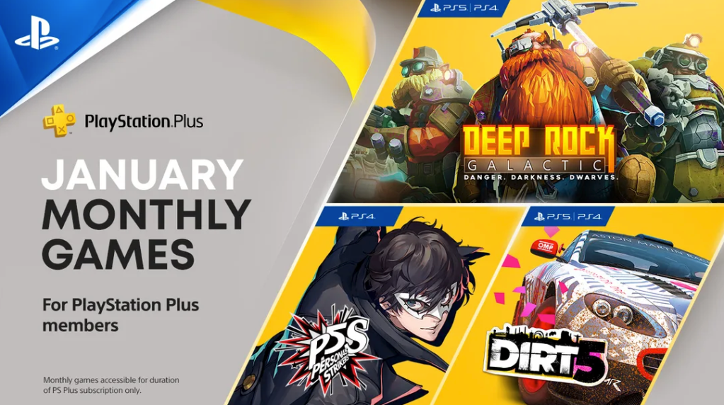 January PlayStation Plus free games