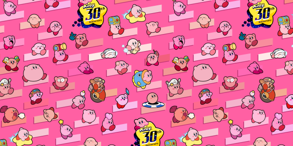 Kirby 30th anniversary wallpaper