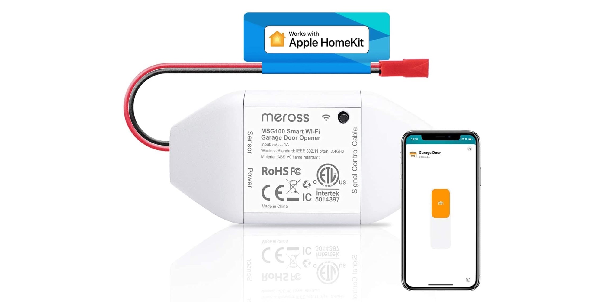 Expand your HomeKit setup with meross' smart garage door controller at