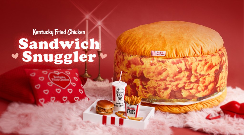 KFC Chicken Sandwich Snuggler - its biggest sandwich yet