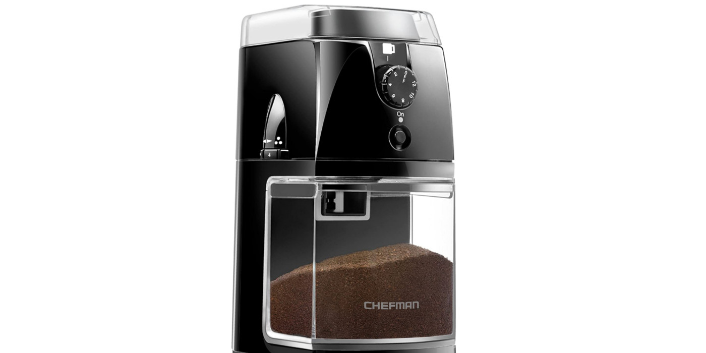 Chefman's regularly 40+ Coffee Grinder with 17 settings now down at
