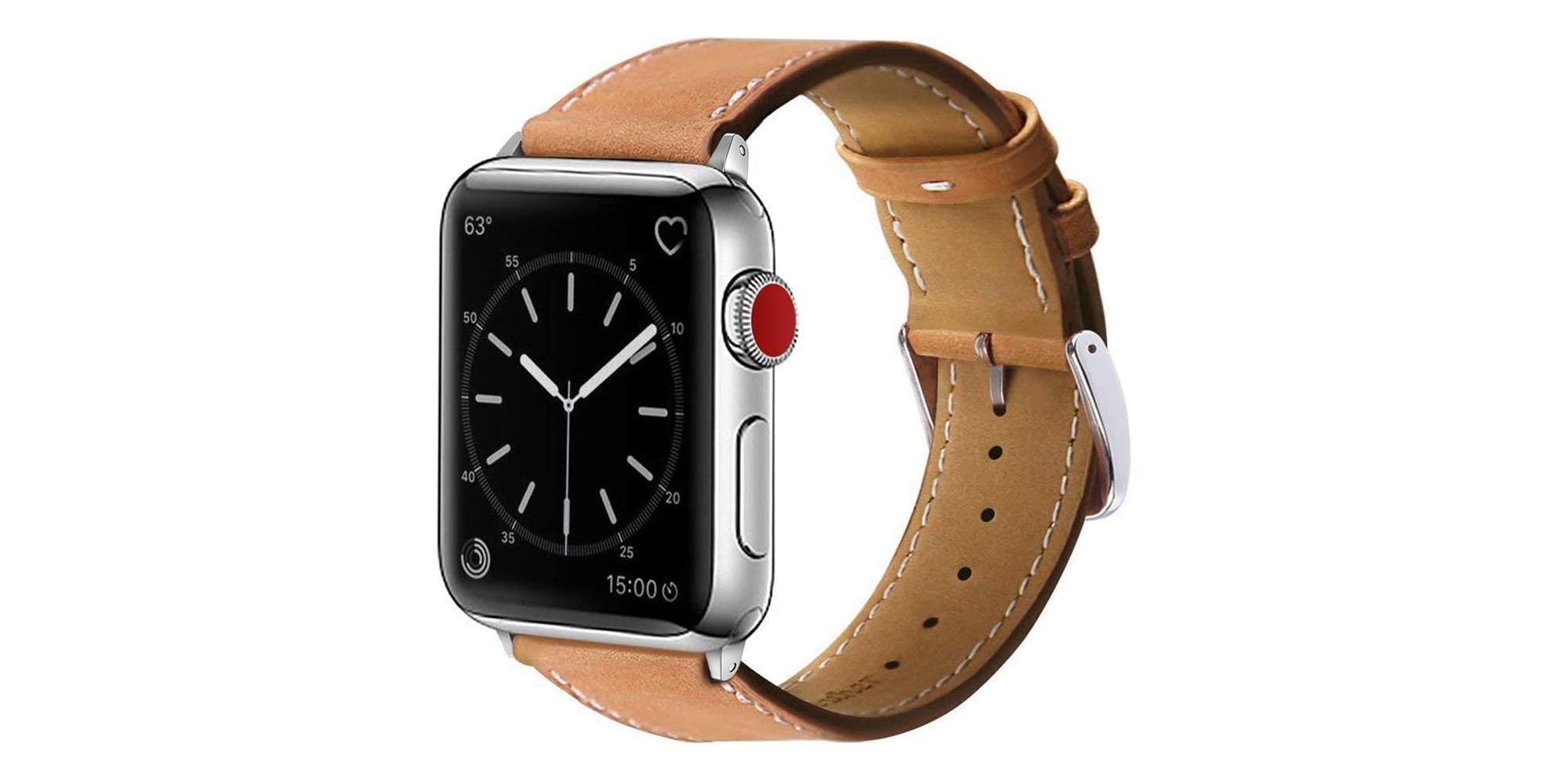Outfit your Apple Watch Series 7 with a leather band for just 7.50 (Save 32)