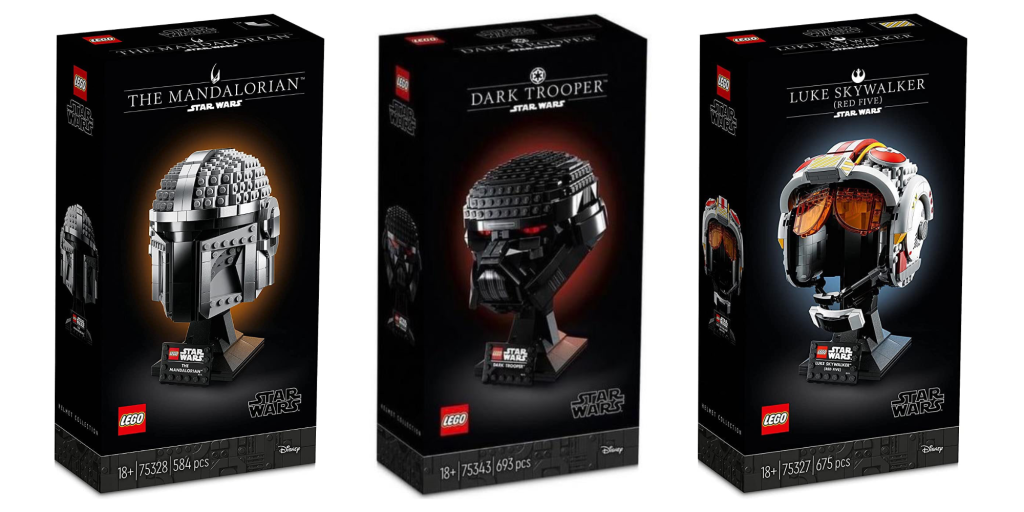 LEGO Mandalorian X-Wing Dark Trooper Helmet