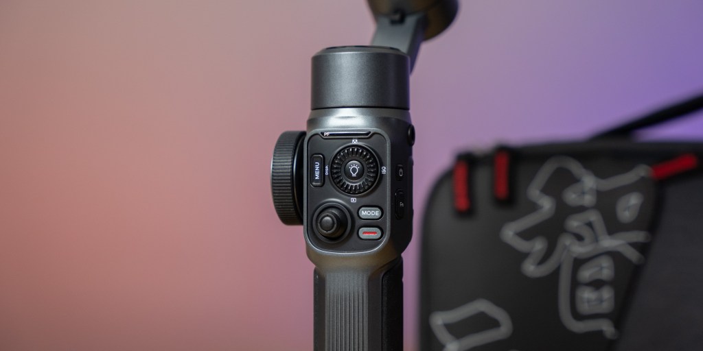 Physical controls let you change everything from the orientation of the gimbal to controling the zoom of the camera.