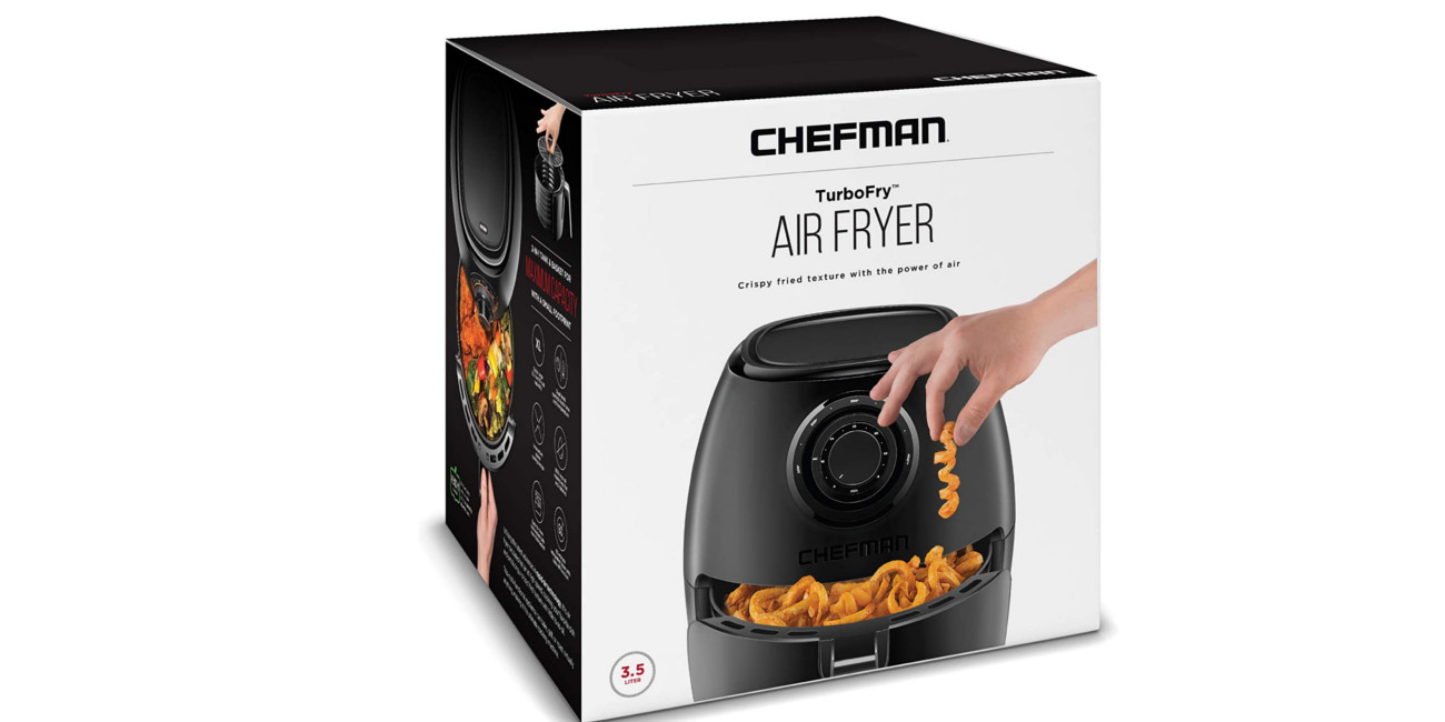 Chefman Black TurboFry 5-Quart Air Fryer