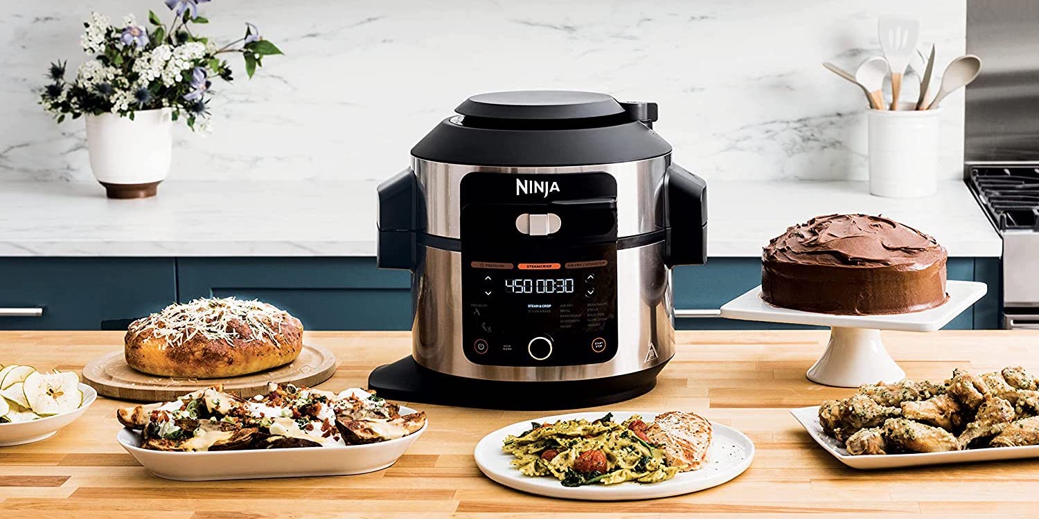Ninja's latest 6-qt. 14-in-1 Steam Air Fryer Multi-Cooker hits  low  at $112.50 (Reg. $200+)