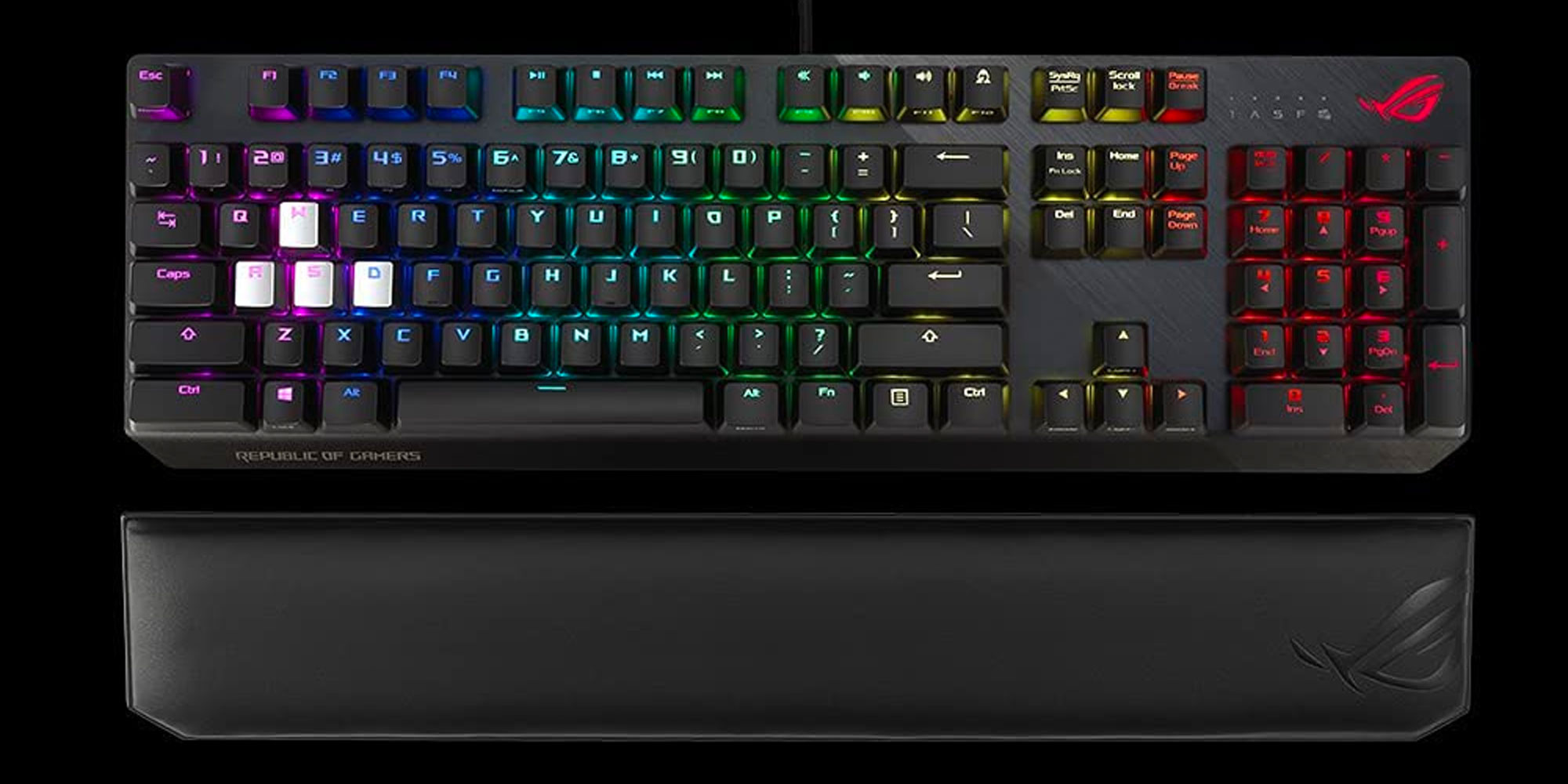 The ASUS ROG Strix Scope NX Deluxe gaming keyboard with extra-wide Ctrl ...