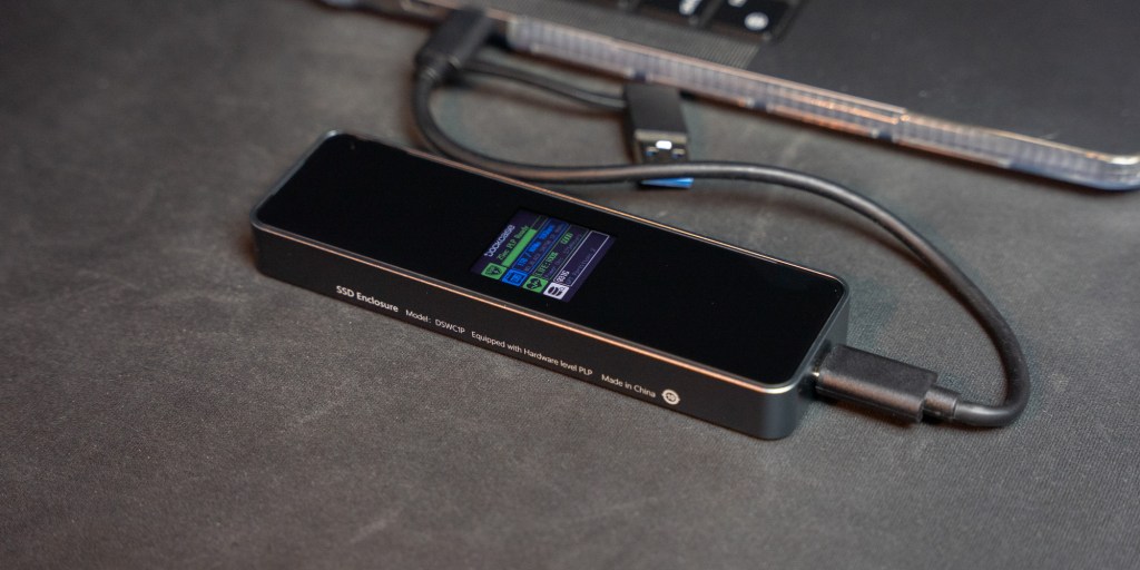 The DockCase SSD enclosure features a premium-looking design.
