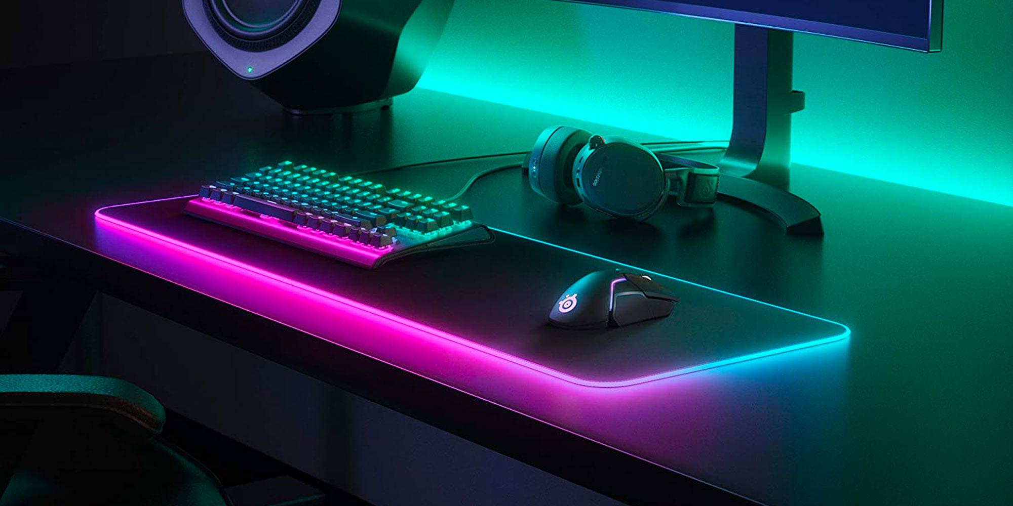 SteelSeries QcK RGB Prism gaming mouse pad takes your setup to the