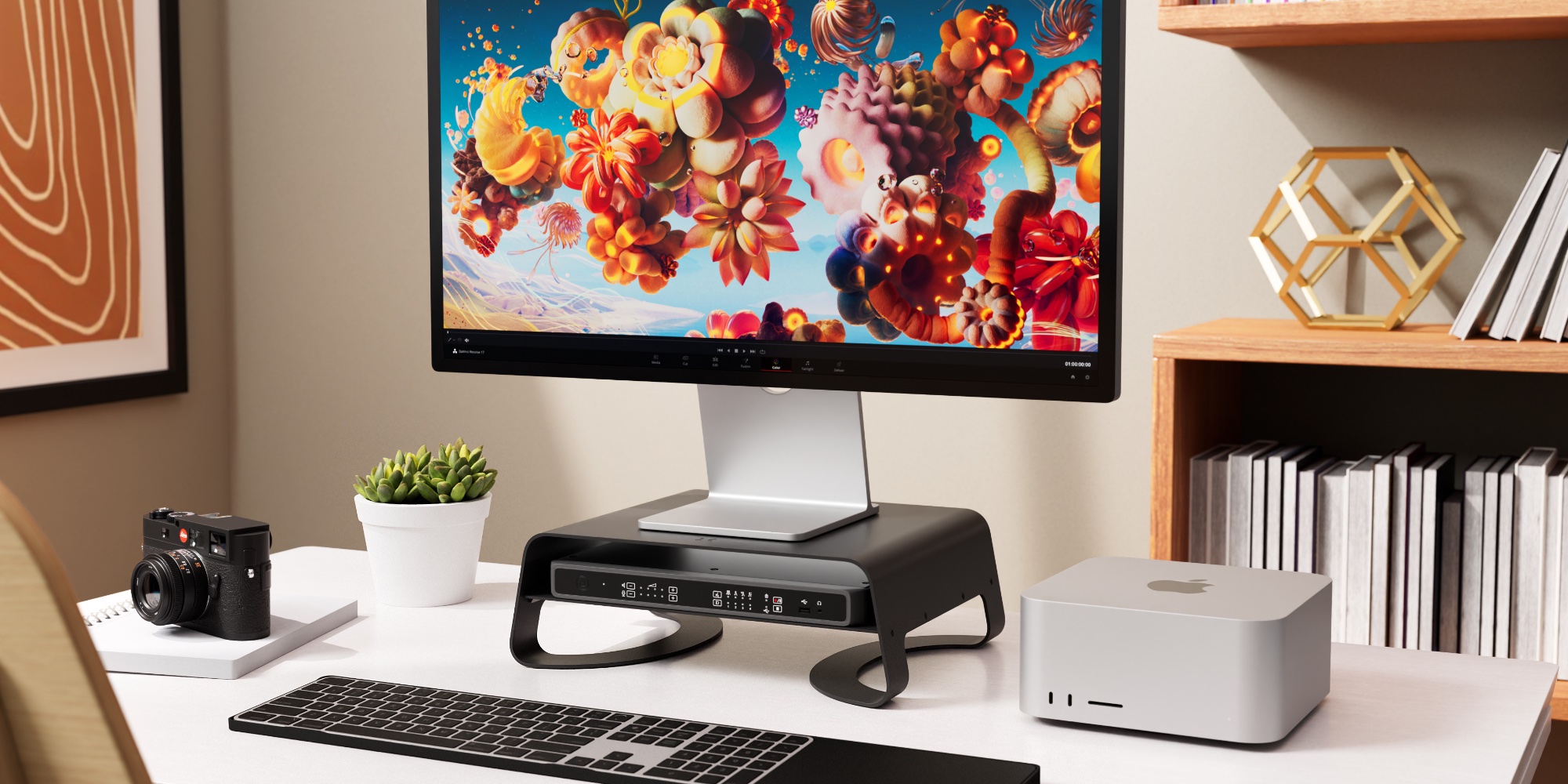 Twelve South Curve Riser and HiRise Pro stands work with Apple Studio