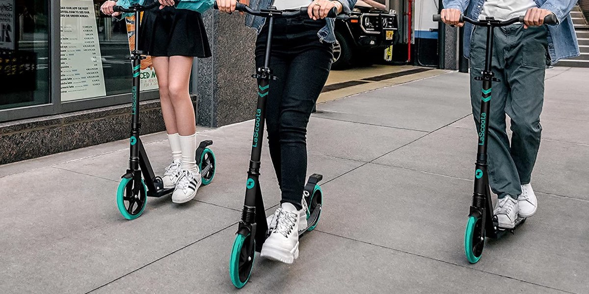 Get around town with the LaScoota Deluxe Kick Scooter at its 2022 low