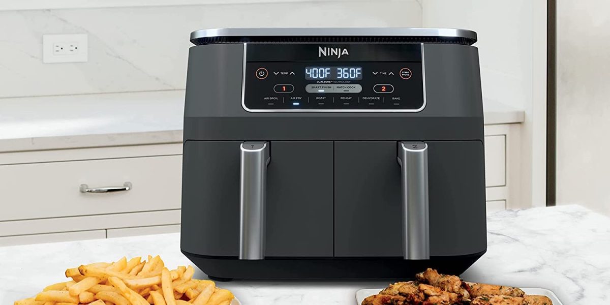Ninja DZ201 Foodi 8 Quart 6-in-1 DualZone 2-Basket Air Fryer