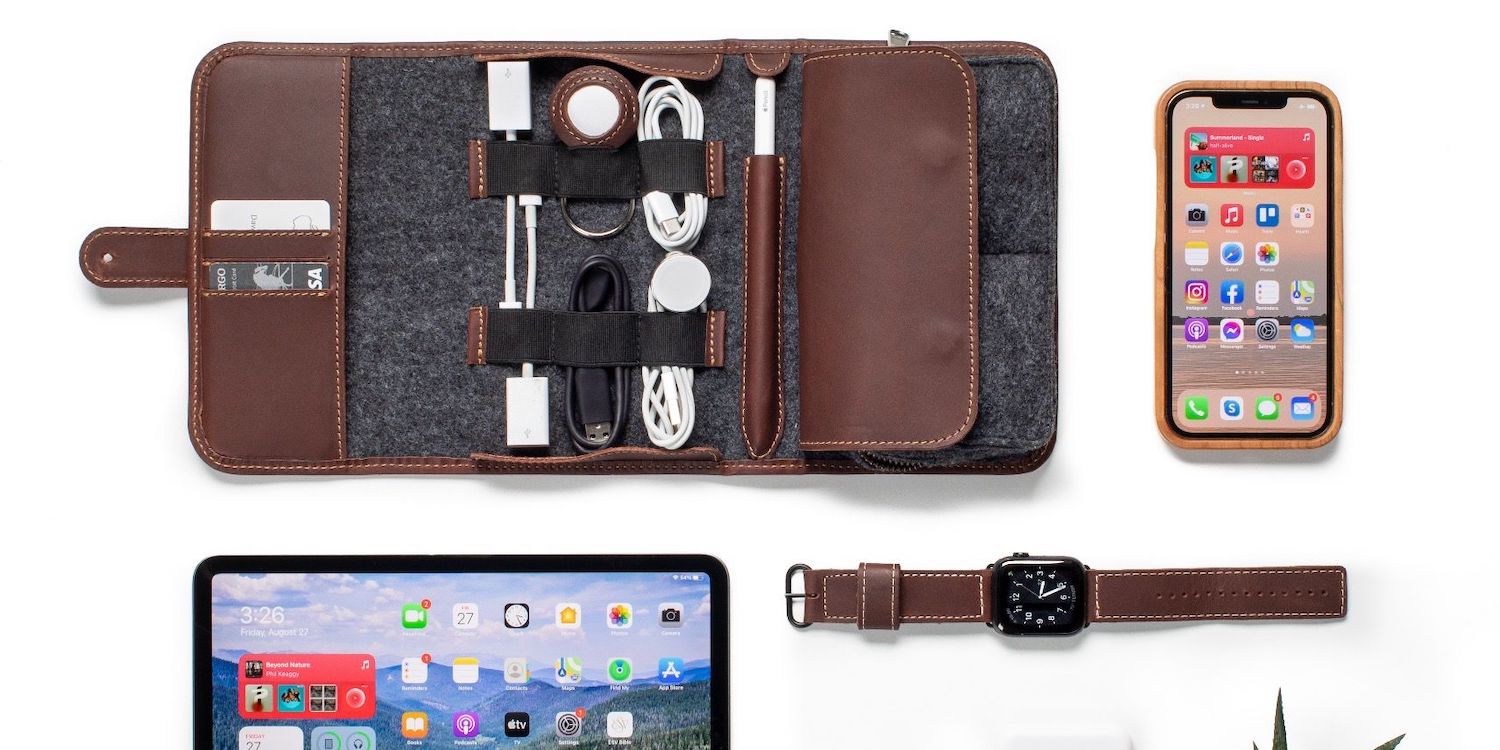 Pad & Quill new TechFolio leather and wool gear organizer hits new low