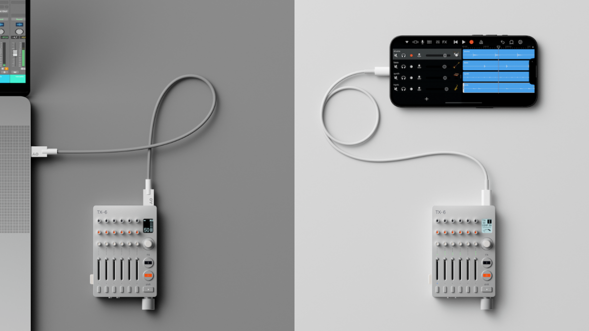 TX-6 portable audio interface and mixer