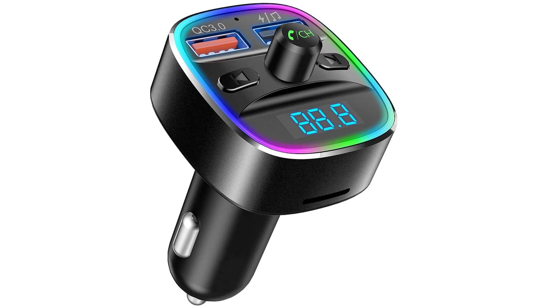 Buy One Free One Nulaxy Wireless in-Car Bluetooth FM Transmitter and Nulaxy 3 in 1 Charging Stand for Apple Watch 