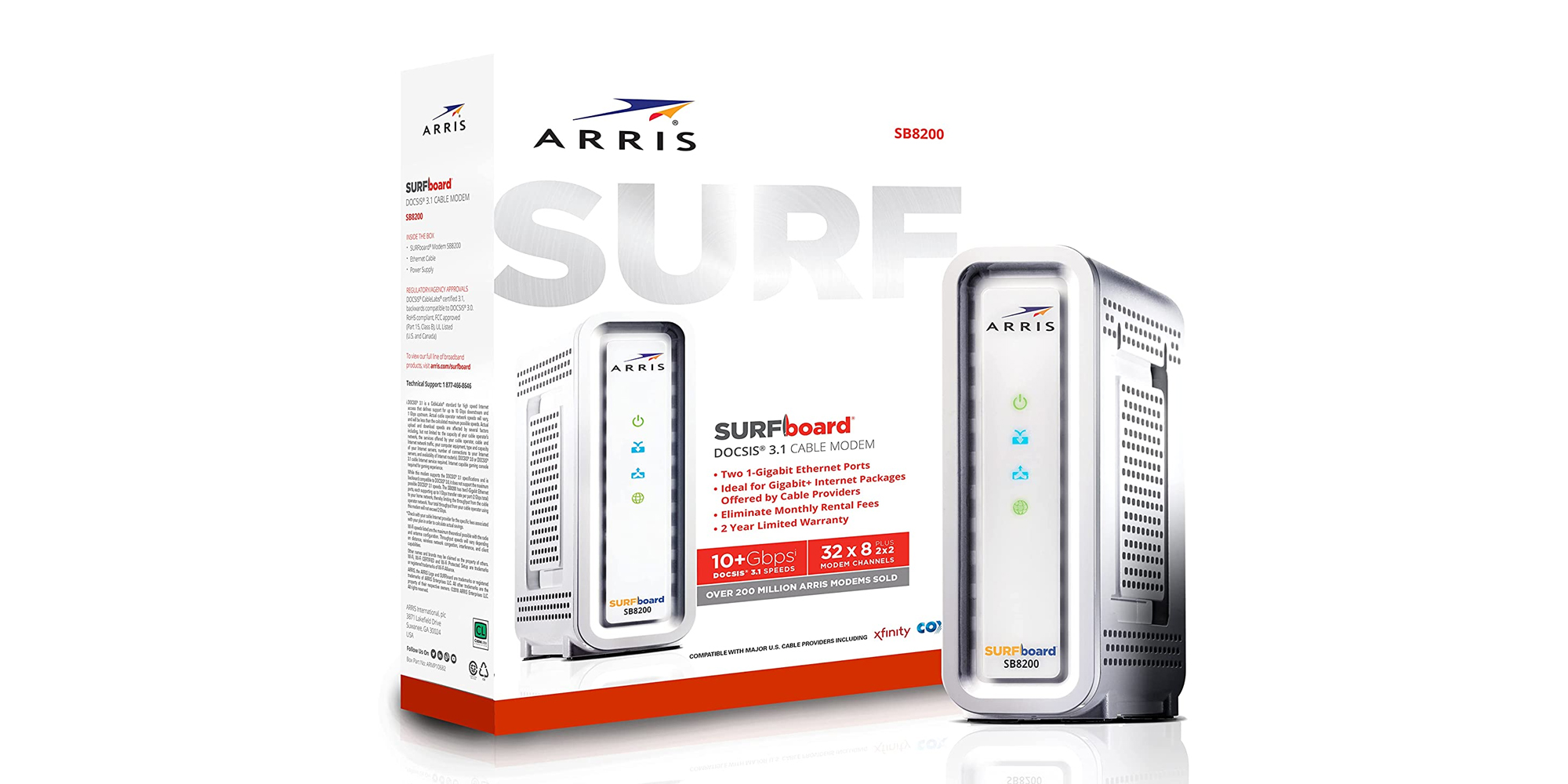 Save on monthly rental fees by getting ARRIS' SURFboard DOCSIS 3.1 Gigabit modem for 119