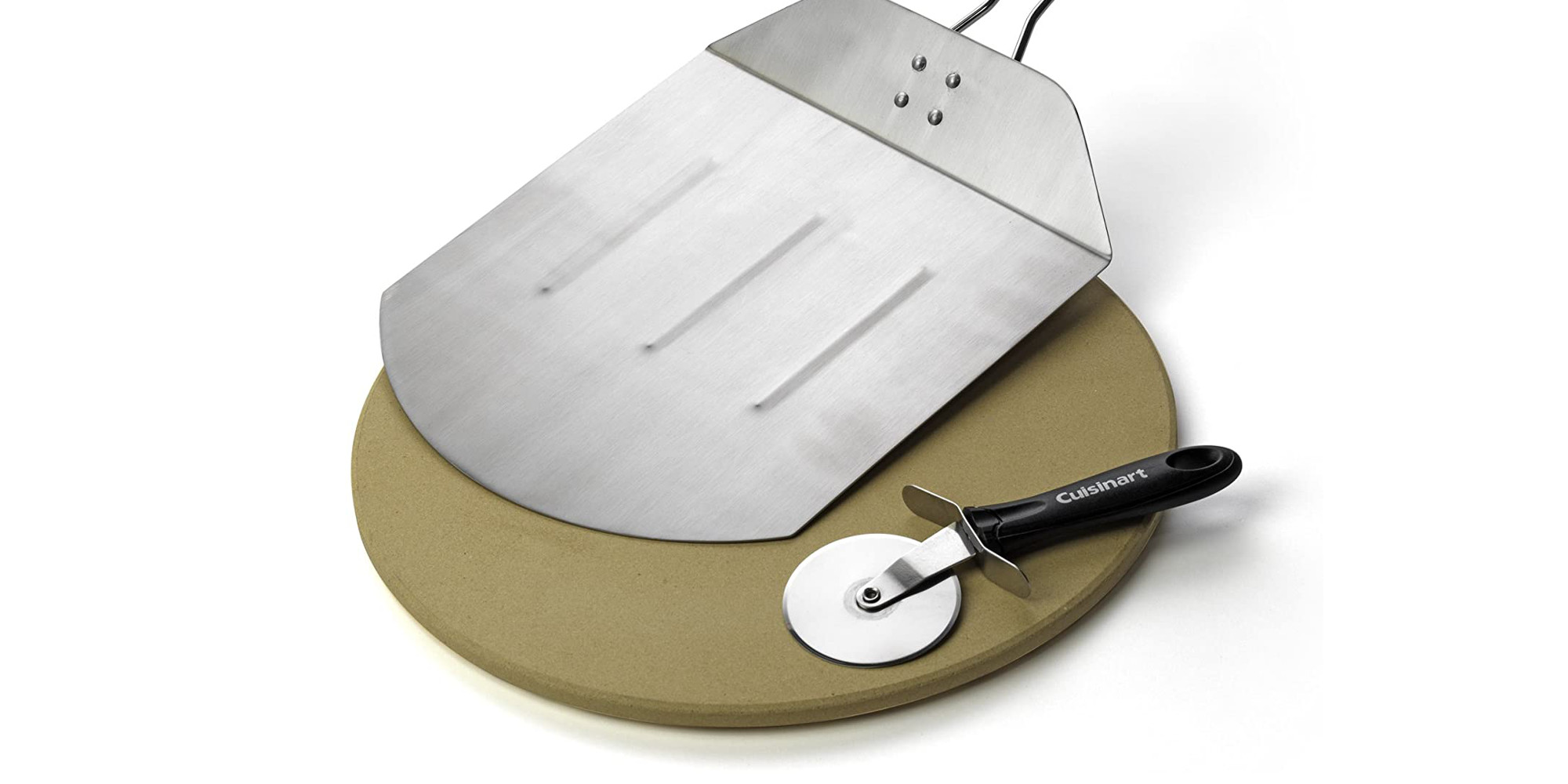 Cuisinart's 3piece pizza stone grilling set is perfect for backyard