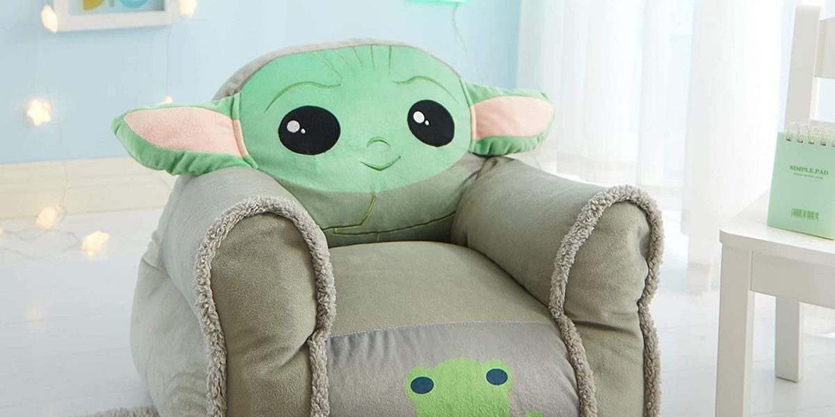 Gift the kids (yourself) this adorable Baby Yoda Bean Bag Chair for 24