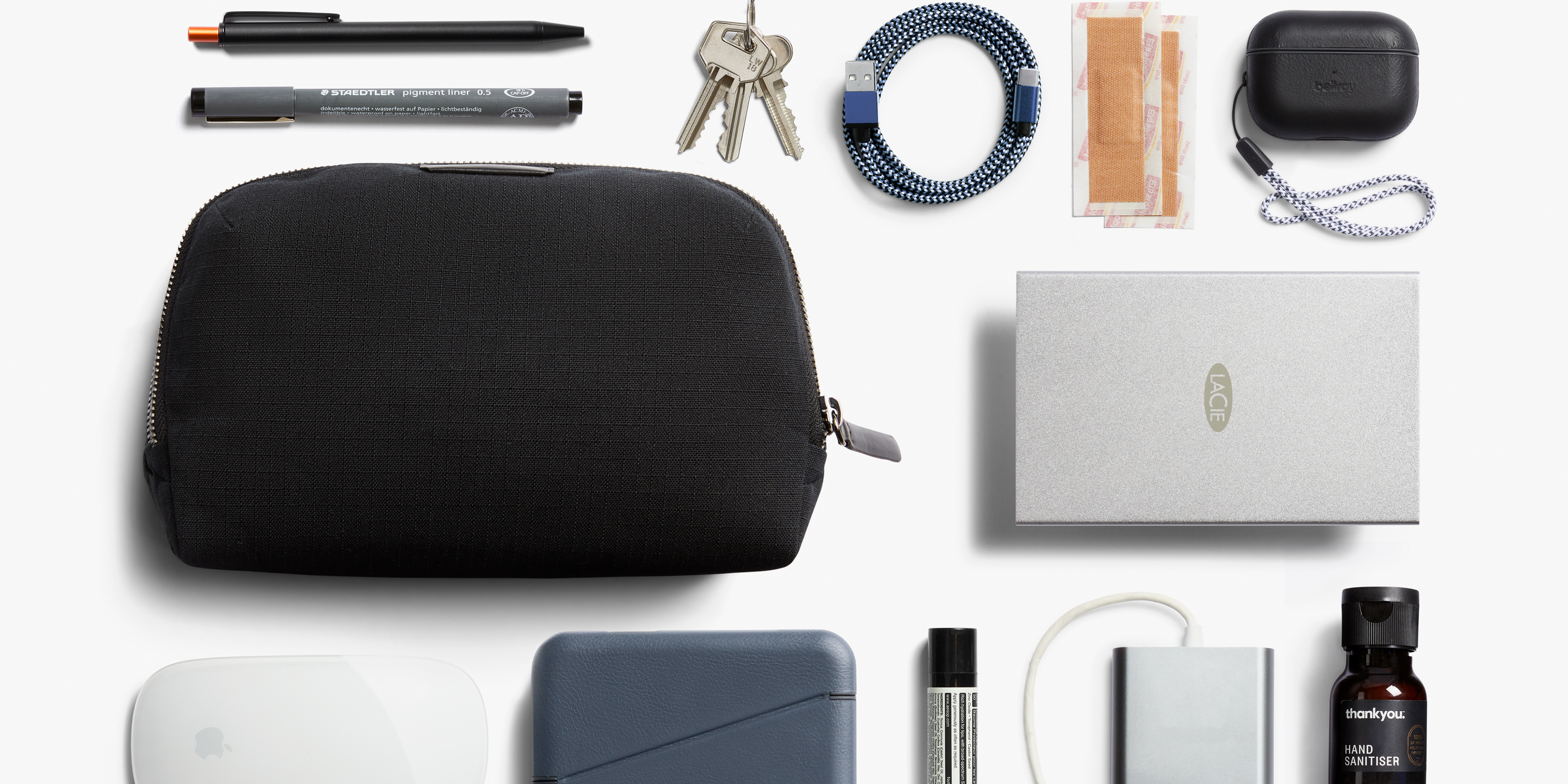 New cable organizer bag Desk Caddy from Bellroy - 9to5Toys