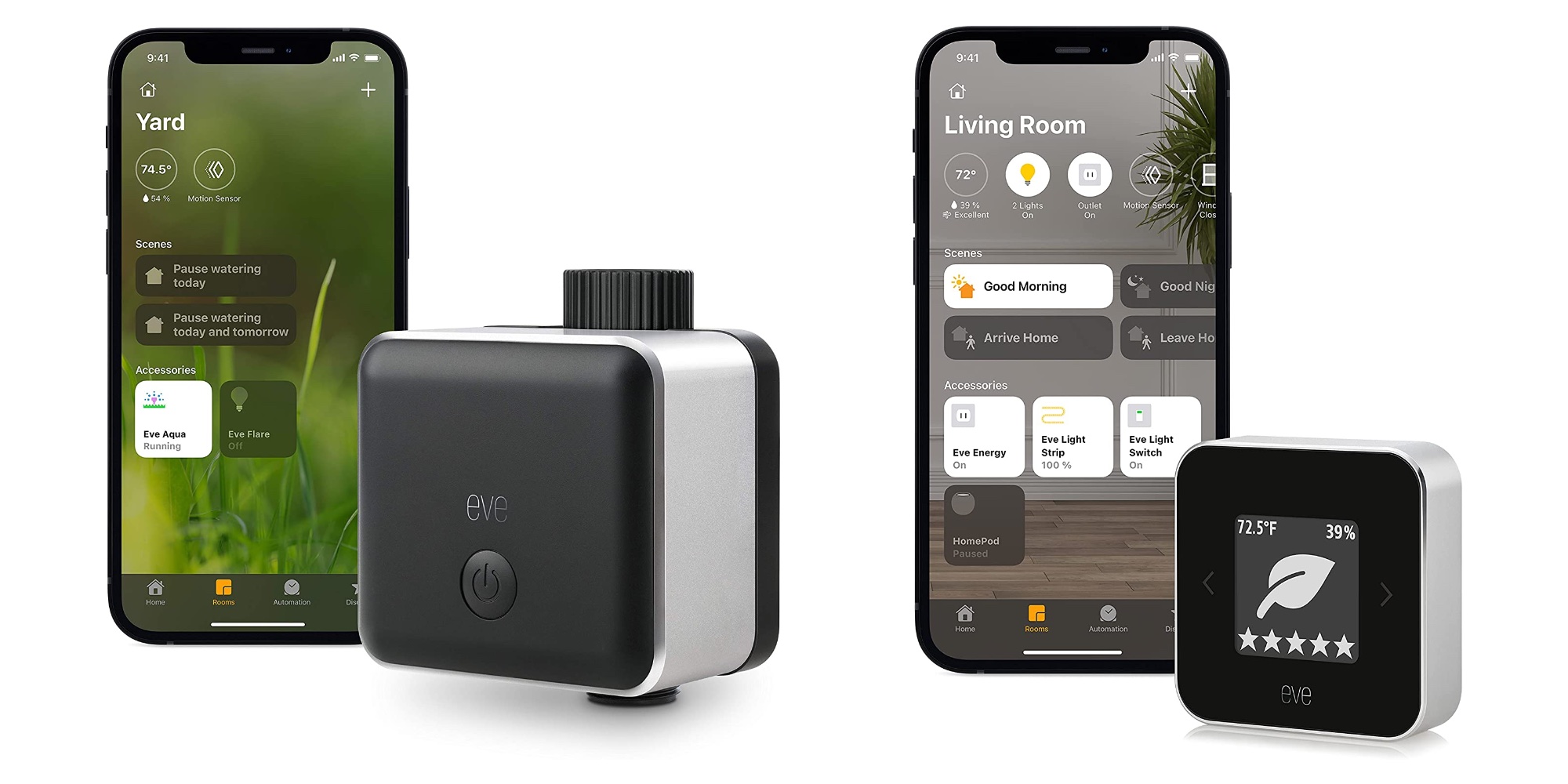 Eve Room - Indoor Air Quality Monitor with Apple HomeKit technology for  tracking VOC, temperature & humidity, Bluetooth and Thread 