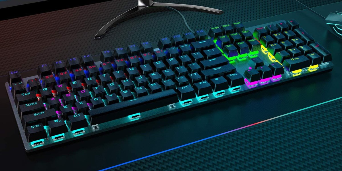 This RGB mechanical gaming keyboard with blue switches is made for ...