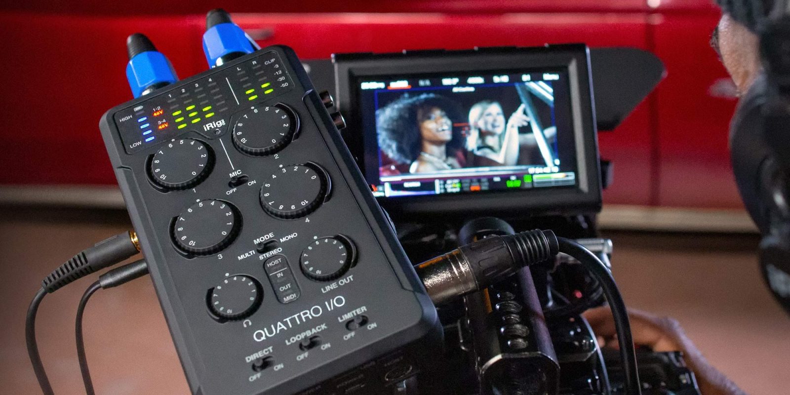iRig Pro Quattro I:O camera audio interface