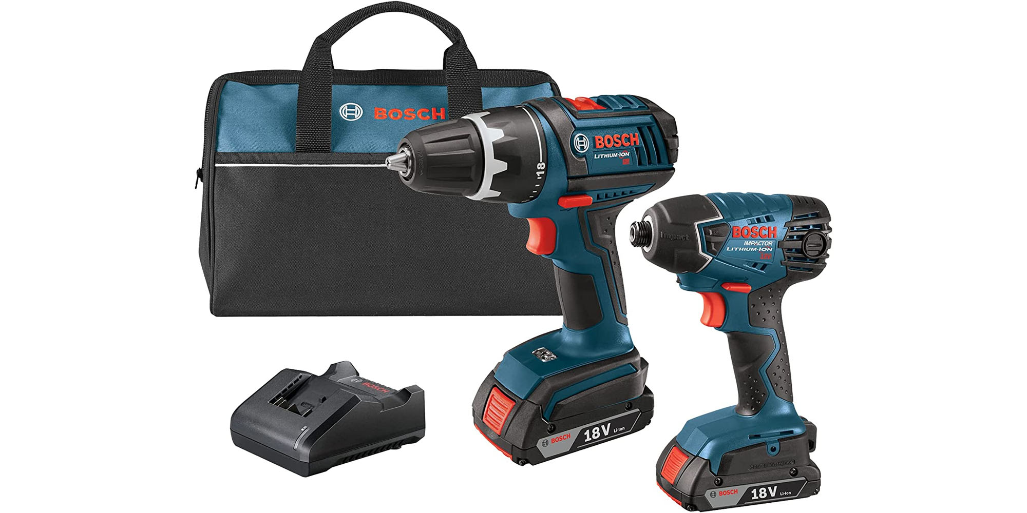 Expand your shop tool collection with this Bosch 18V 2tool combo kit