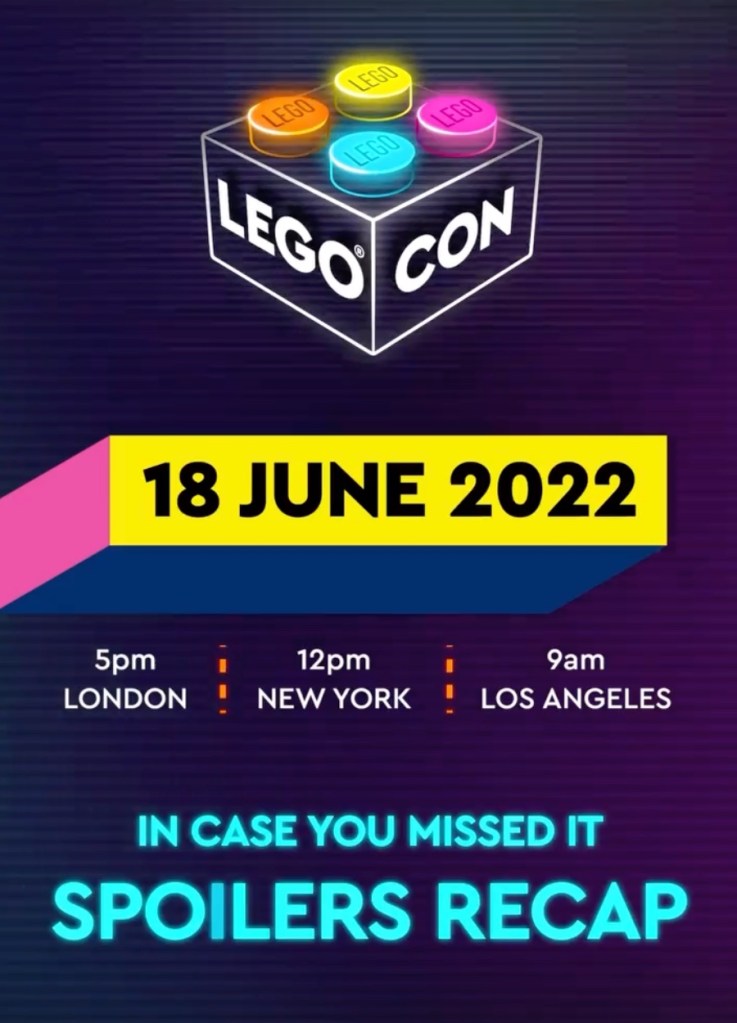 LEGO CON 2022 expectations