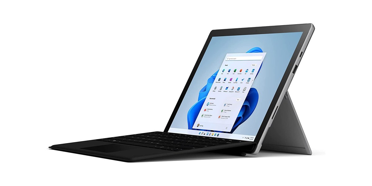 Microsoft's 2-in-1 Surface Pro 7+ comes with Windows 11 and Type Cover ...