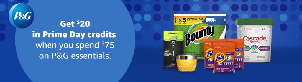 P&G household essentials FREE Prime Day credit