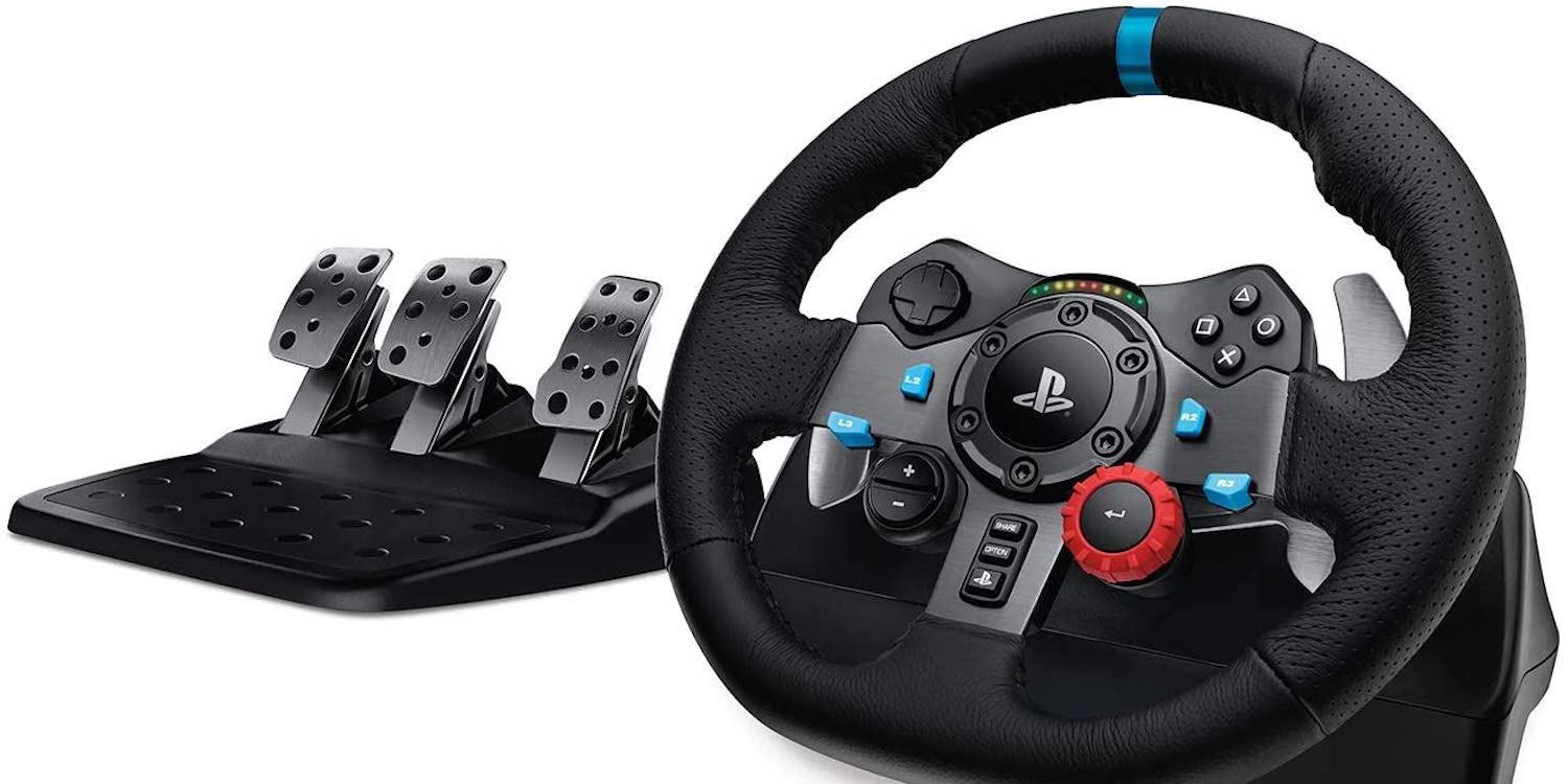 Park Logitech's G29 Dual-Motor Force Racing Wheel in your rig at 