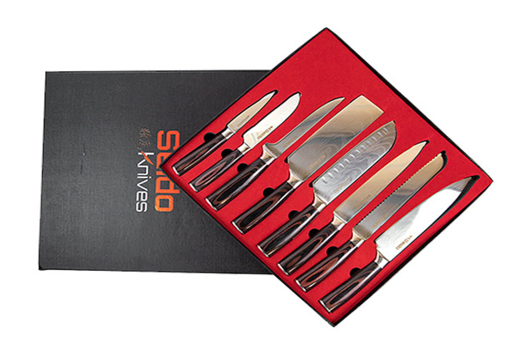 For a limited time, this premium 8-piece Japanese chef knife set is 