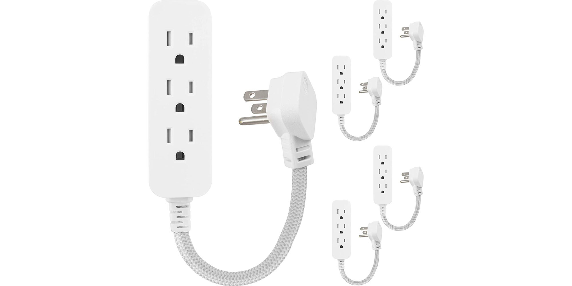 Save 34 on GE's 5pack of Pro 3Outlet Designer Braided Power Strips