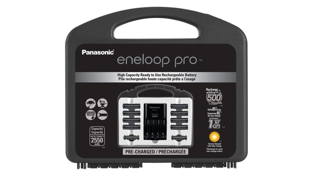 Score a Panasonic eneloop fast charger and four rechargeable AAAs for $51  (Reg. $60)