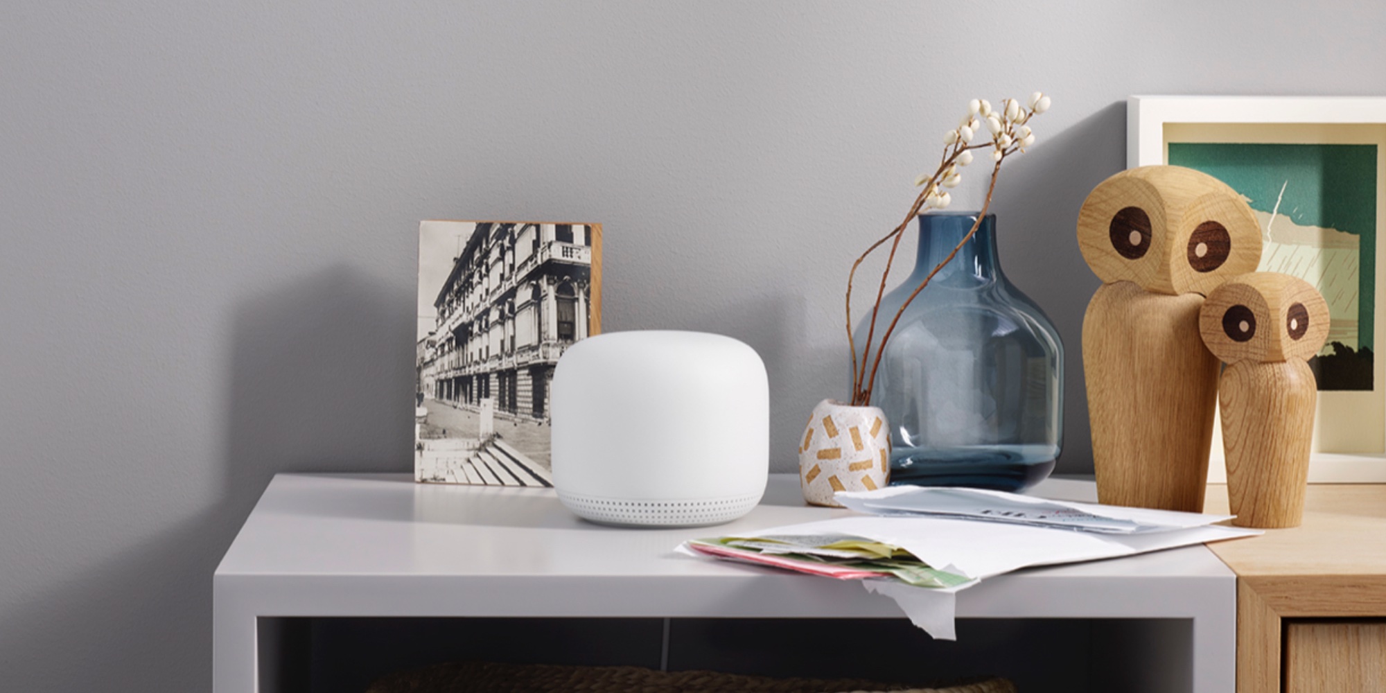 Google's Nest Wifi system includes three routers that double as