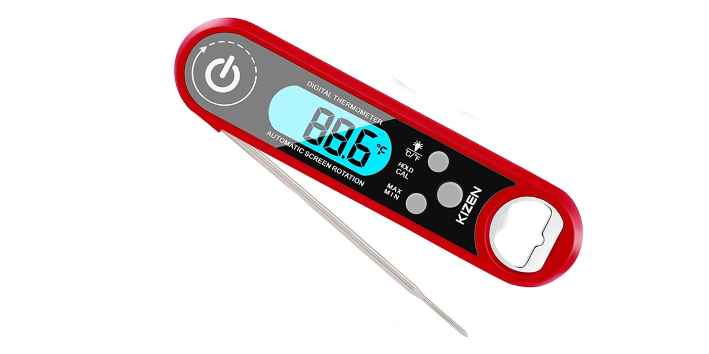 Kizen IP100 Instant Read Meat Thermometer - Waterproof